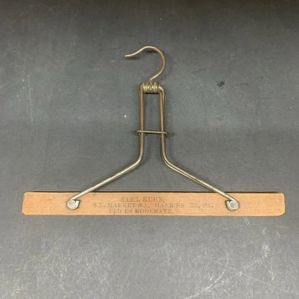 Antique Acme Trouser Hanger 1900 Pat. Sam’L Kuhn Harrisburg Pa Advertising